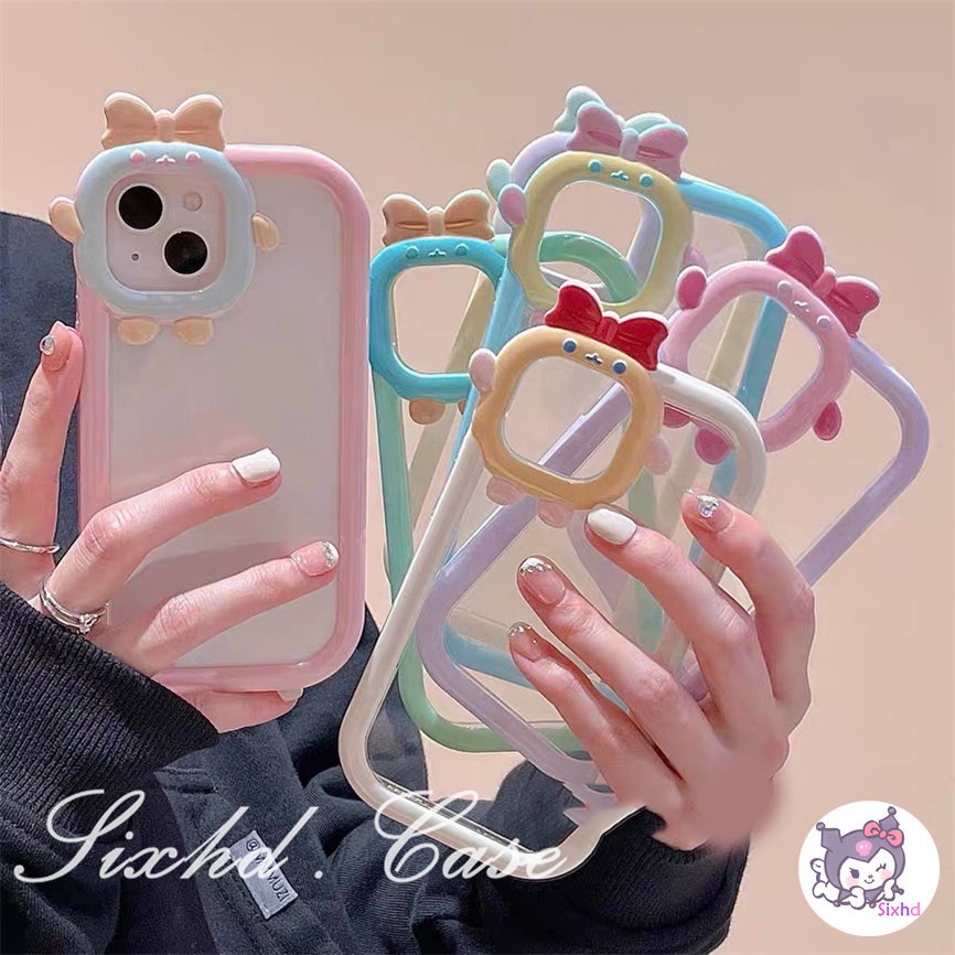 3D Monster Clear Silicone Phone Casing Compatible For iPhone 14 13 12 11 Pro Max SE2020 X Xr Xs Max 8 7 6 6s Plus Candy Luxury Transparent Camera Protector Soft TPU Phone Cover