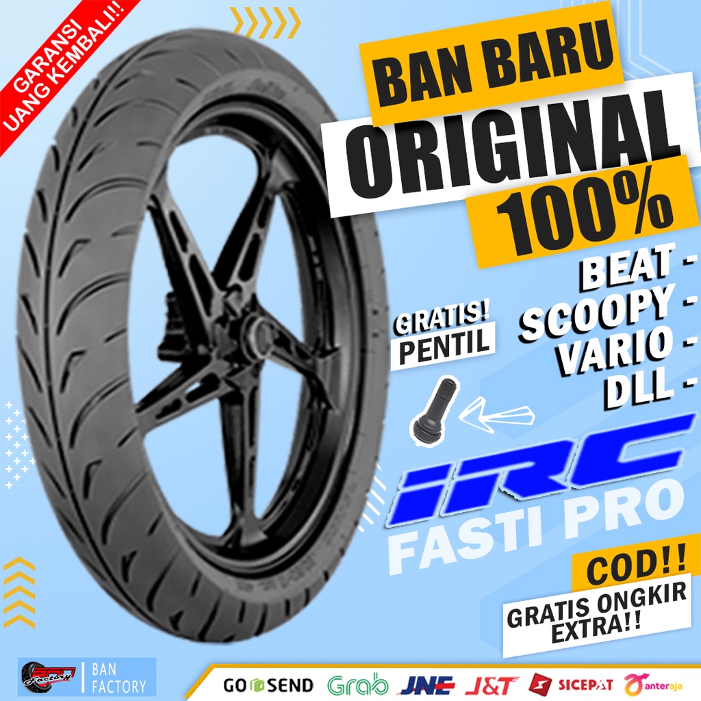 Jual Ban Motor IRC FASTI PRO Ring 14 Tubeless Ban Tubles Depan Belakang Motor Matic Beat Vario