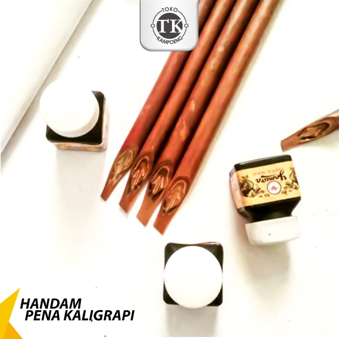 Kalam Paku andam kayu resam - Handam Pena Kaligrafi 1 - 15cm Tumpul