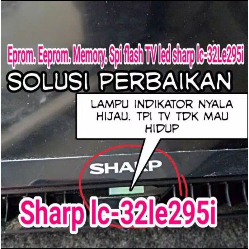 Ic eprom,Ic eeprom,Ic memory tv led sharp lc-32le295i