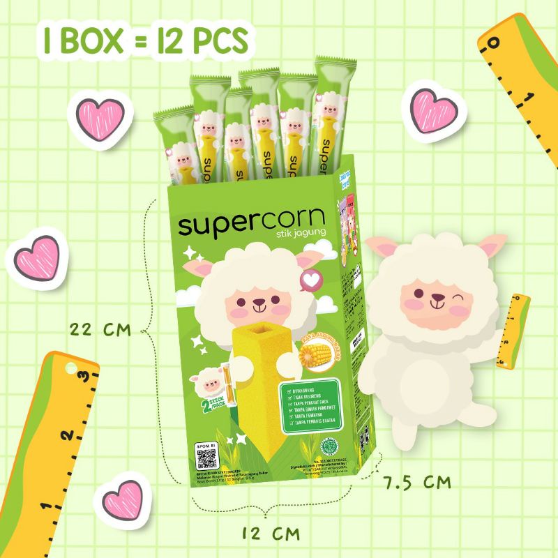 

SUPERCORN STIK JAGUNG / SNACK ANAK / JAJANAN SEHAT / JAJAN ANAK