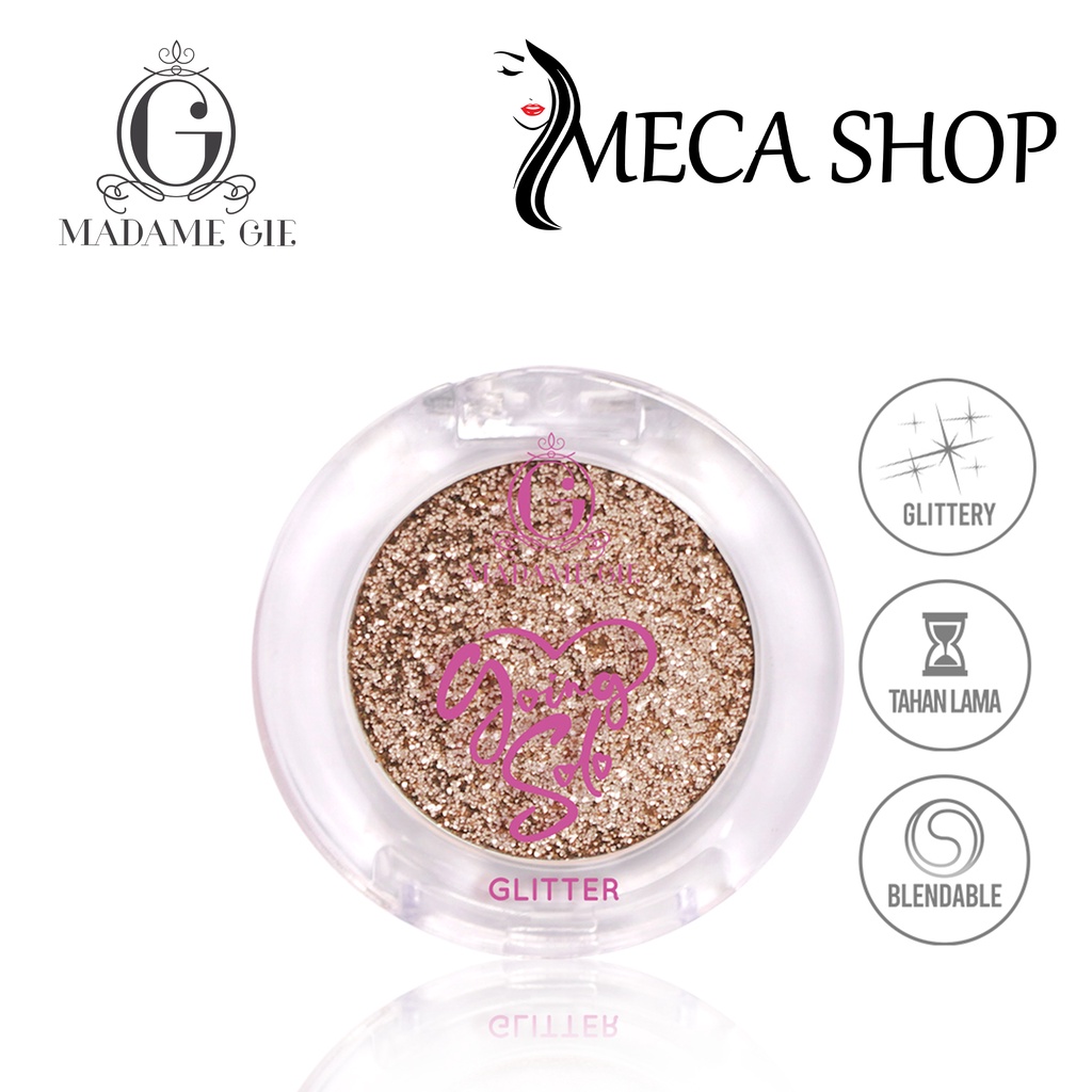 Madame Gie Going Solo Glittery Pressed Eyeshadow - MakeUp