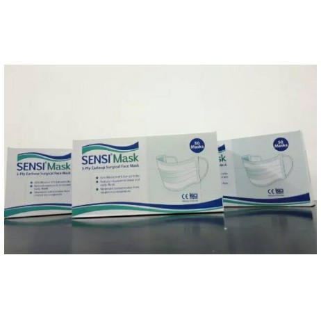 Masker Sensi 3ply Earloop isi 50pcs ORIGINAL