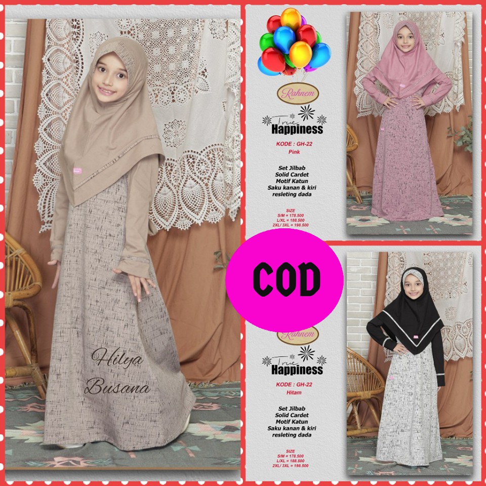 Baju Muslim Anak Perempuan / GH-22 / Fashion Muslim