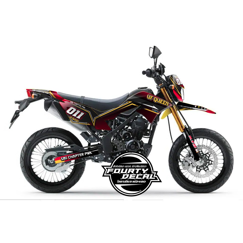 DECAL DTRACKER SE MERAH HITAM