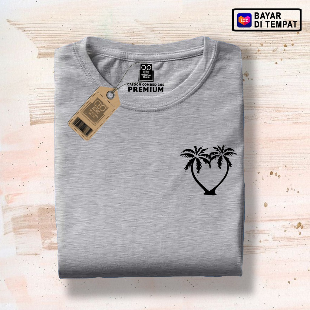 Kaos Distro Pria Coconut  Love Text Premium