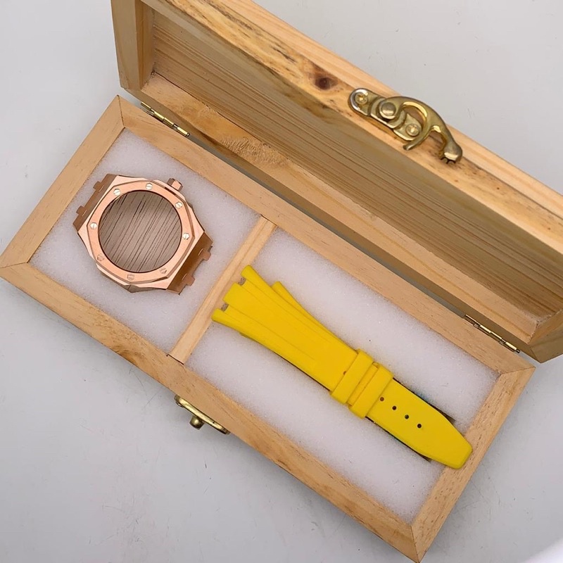 Strap bezel rose gold jam casio g-shock ga2100 ga-2100 ori (2)