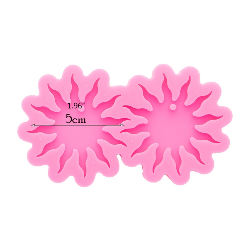 SIY  Sun Flower Ear Studs Epoxy Resin Mold DIY Crafts Neklace Pendant Silicone Mould