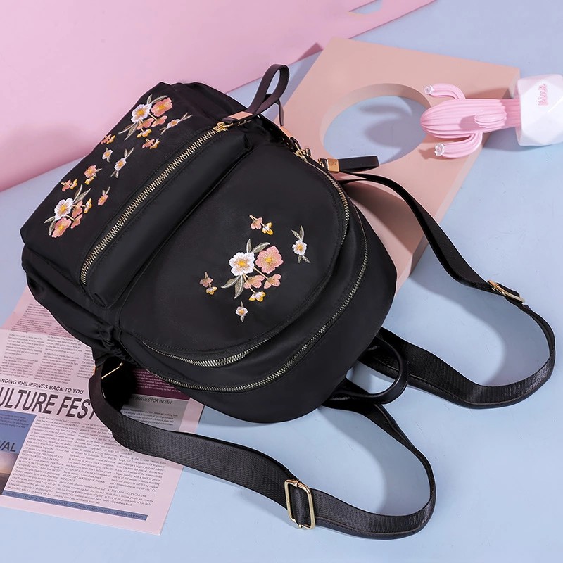 Tas Ransel Fashion Bunga Wanita