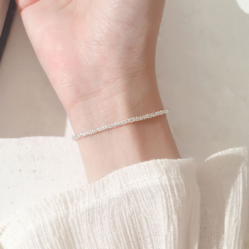 Perhiasan Gelang 925 Sterling Silver Gypsophila Starry Untuk Wanita