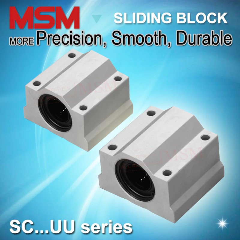 Mainan Lego MSM Linear Bearing Block 4pcs SC8UU SC10UU SC12UU SC13UU SC16UU SC20UU SC25UU SC30UU