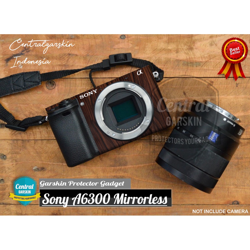 GARSKIN Skin Kamera Sony A6300 a6400 a7 dll  Skin Pelindung Kayu keren
