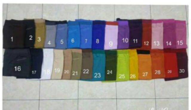 Rok pola A line rok kerja pinggang karet-7