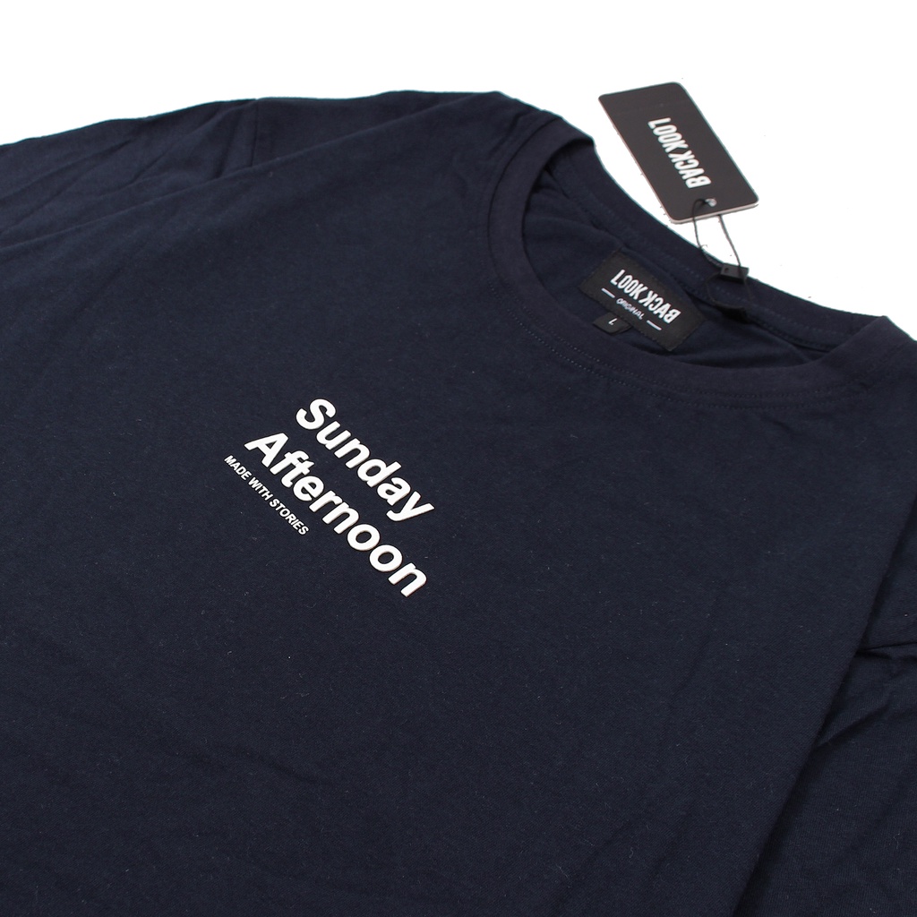 LOOK BACK T-SHIRT ORIGINAL SUNDAY AFTERNOON  BROWN 107 NAVY  108