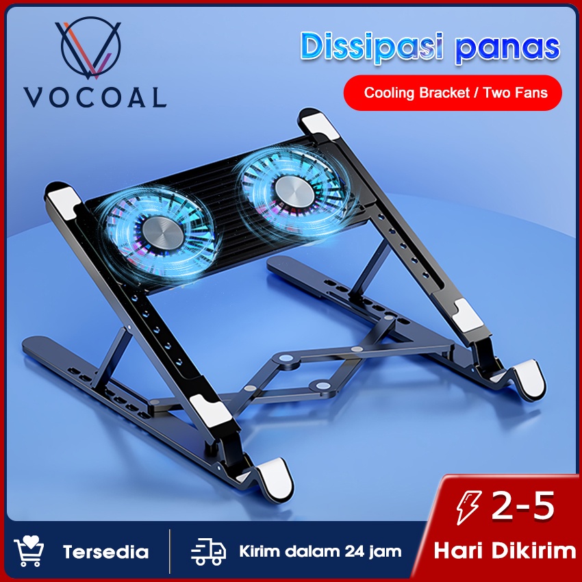 Bergaransi (GGP) Vocoal Dudukan laptop dengan kipas pendingin Kipas pendingin Laptop Braket