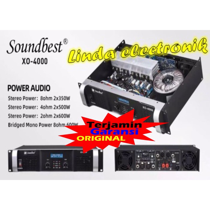 power amplifier soundbest xo4000 soundbest xo 4000 original 700w