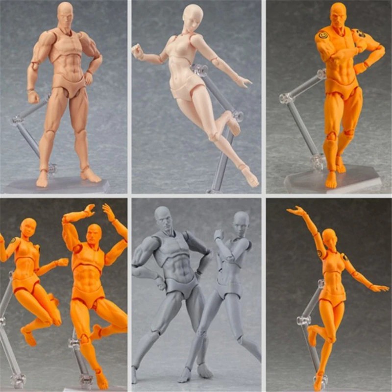 TURUN HARGA 2019 Anime Archetype He She Ferrite Figma Movable BODY KUN BODY CHAN PVC Action Figure