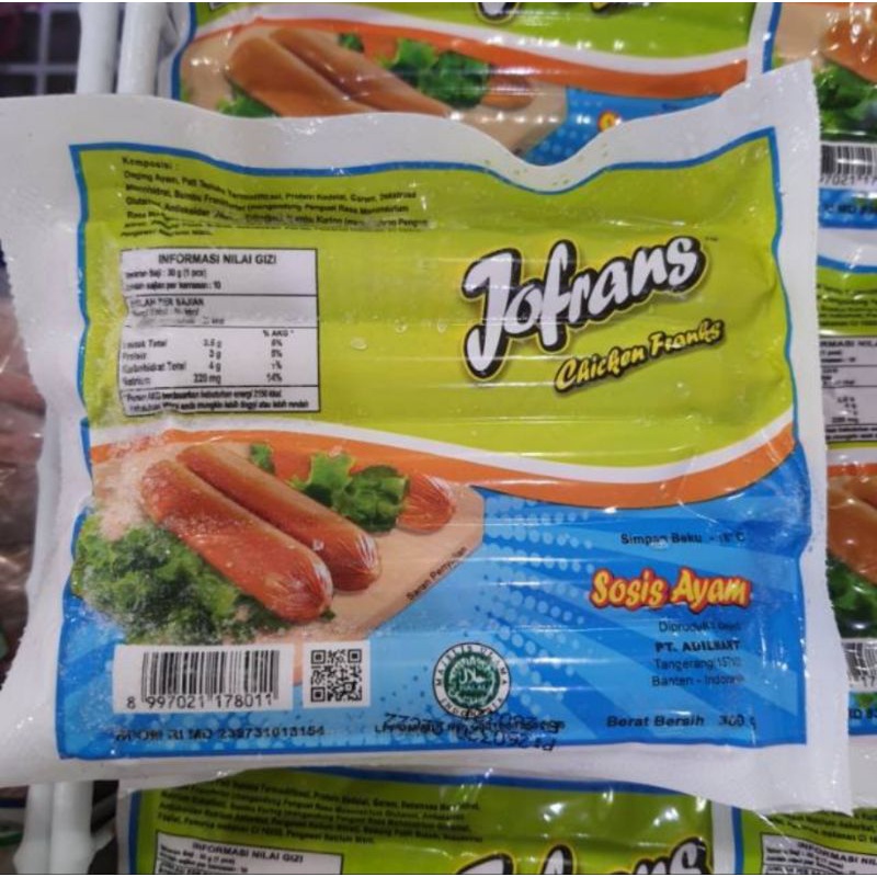 

JOFRANS SOSIS AYAM isi 10pcs berat 300g