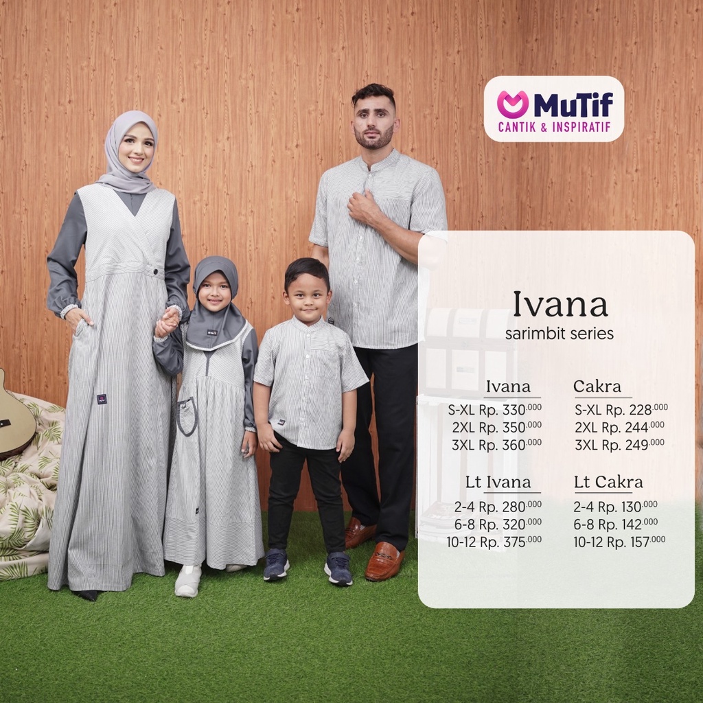 SARIMBIT IVANA RAVEN GREY By MUTIF