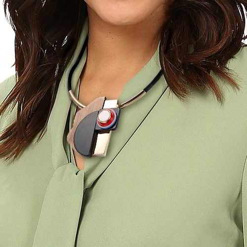 Kalung Fashion MARNI Irregular Shape Collarbone Necklace  RB7EFF