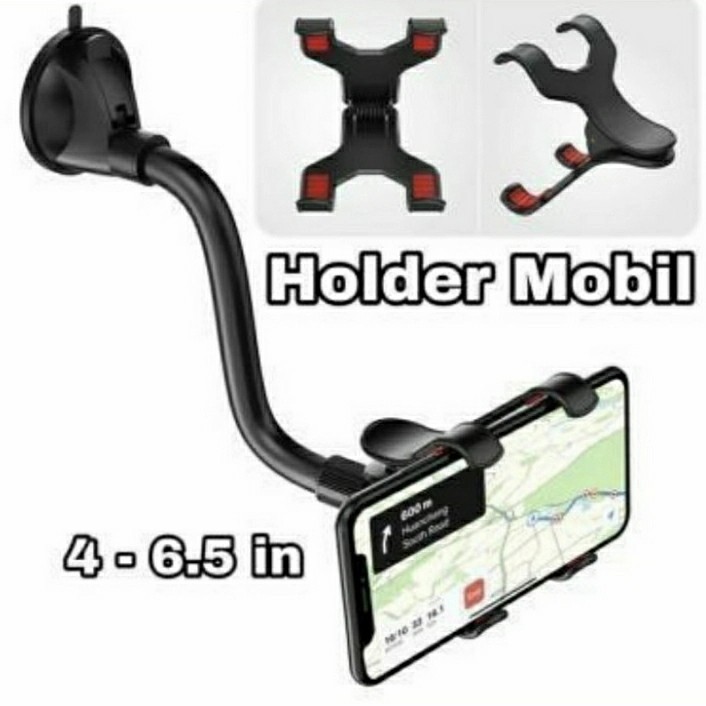 SOFT TUBE CAR HOLDER UNIVERSAL / HOLDER MOBIL JEPIT TEMPEL KACA