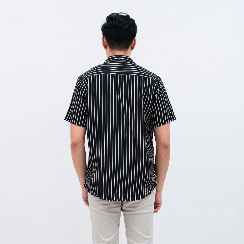 SANVANINA Kemeja Garis Garis Slim Fit Lengan Pendek Simple Stripes E-1225 E-1226 E-1227 E-1313