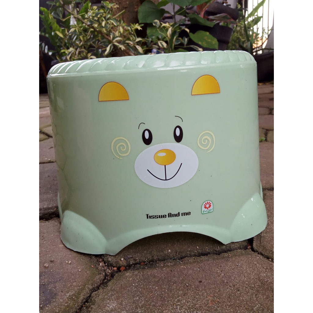 bangku kecil Kursi / bangku jongkok bulat sunlife Japan low stool