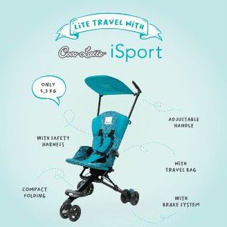 

stroller cocolatte isport new ORI SEGEL grey blue black