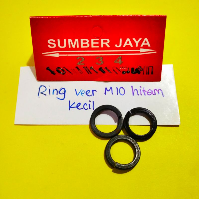 RING PER M10 HITAM ISI 100 PCS/ PEER/ PIR TERMURAH