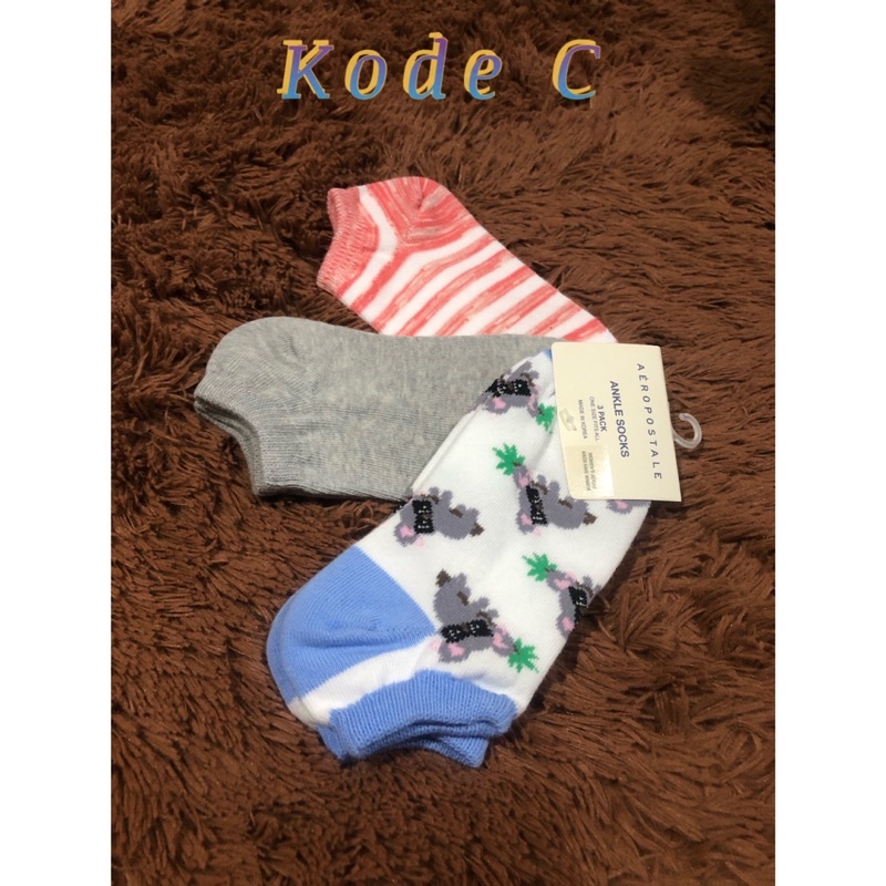 KAOS KAKI AEROPOSTABLE ( 1 paket isi 3 pasang )