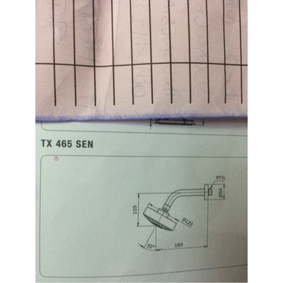 wall fixed shower toto tx 465 sen shower tanam TOTO TX465SEN