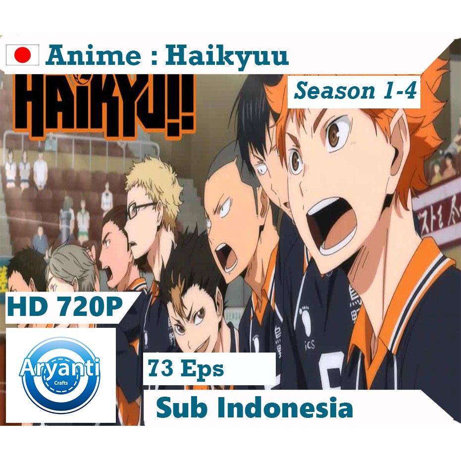 Jual Kaset Dvd Haikyuu Season 1 4 Hd 720p Sub Indonesia Indonesia Shopee Indonesia