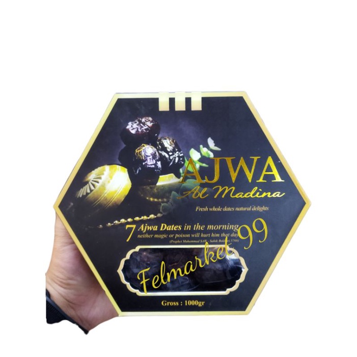 

Kurma ajwa al madina 7 ajwa dates in the morning | 1 kg