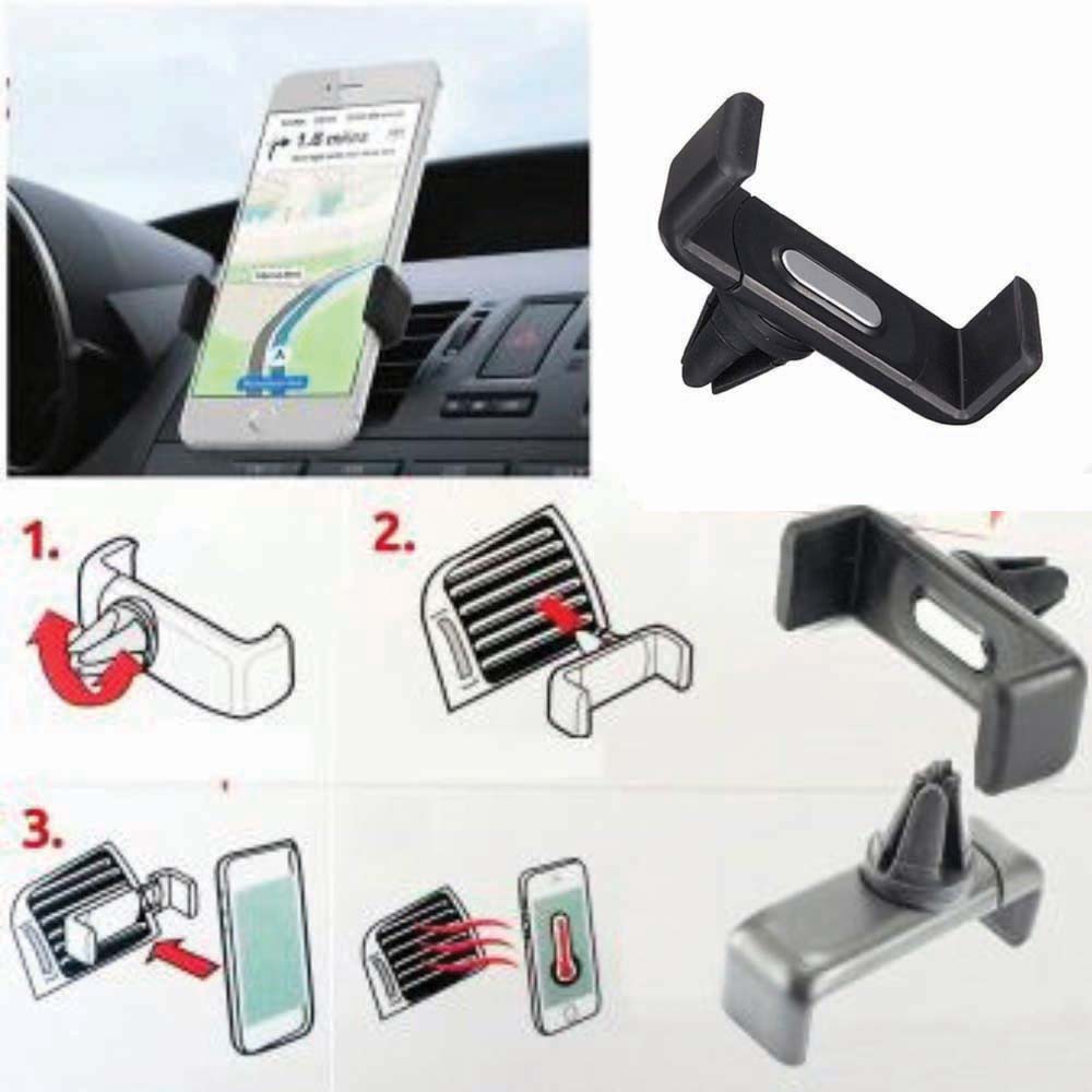 Phone Holder AC Mobil / Holder HP di AC Mobil / Holder Gps / Holder Handphone Jepit Ventilasi AC