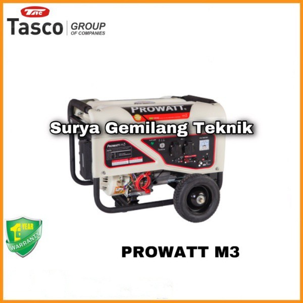 PROMO MURAH  Genset Generator Tasco Prowatt M3 Mesin Genset 3000Watt Bensin