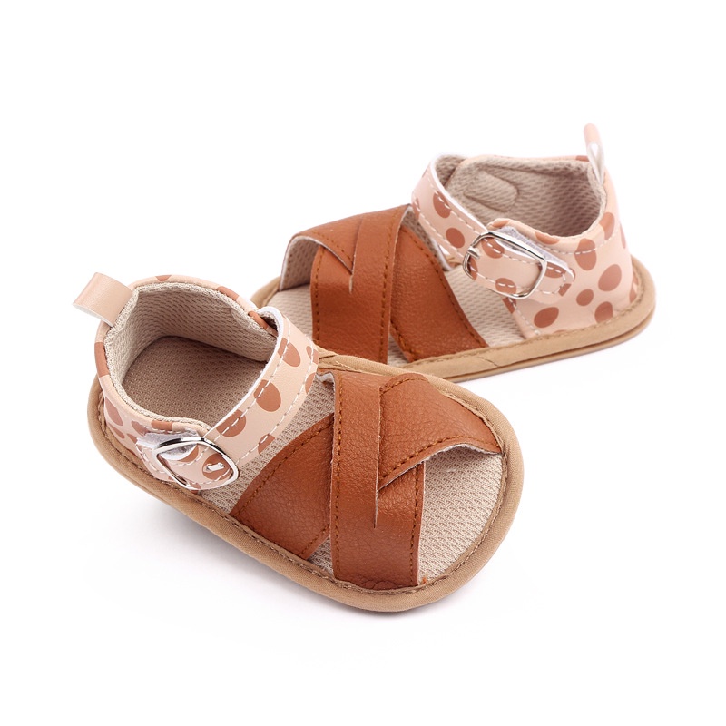 HappyOliver NUDE DOTTY Sepatu prewalker bayi dan anak perempuan newborn 0-18 bulan