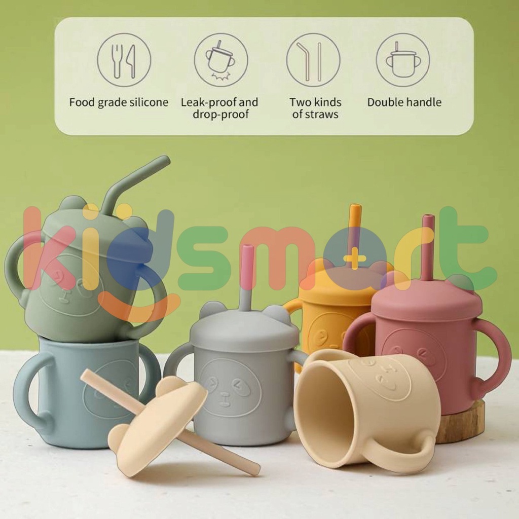 KIDSMART Ear Cup Bayi / Minuman Bayi / Gelas Bayi Silikon / Silicon Cup Baby