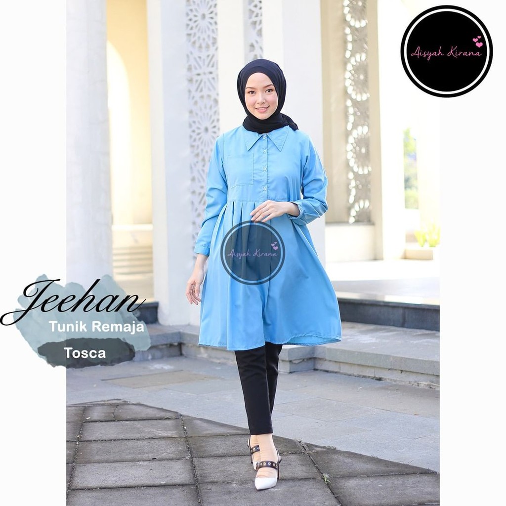 Tunik Anak SMP usia 9 sampai 13 tahun Jeehan, tunik anak remaja