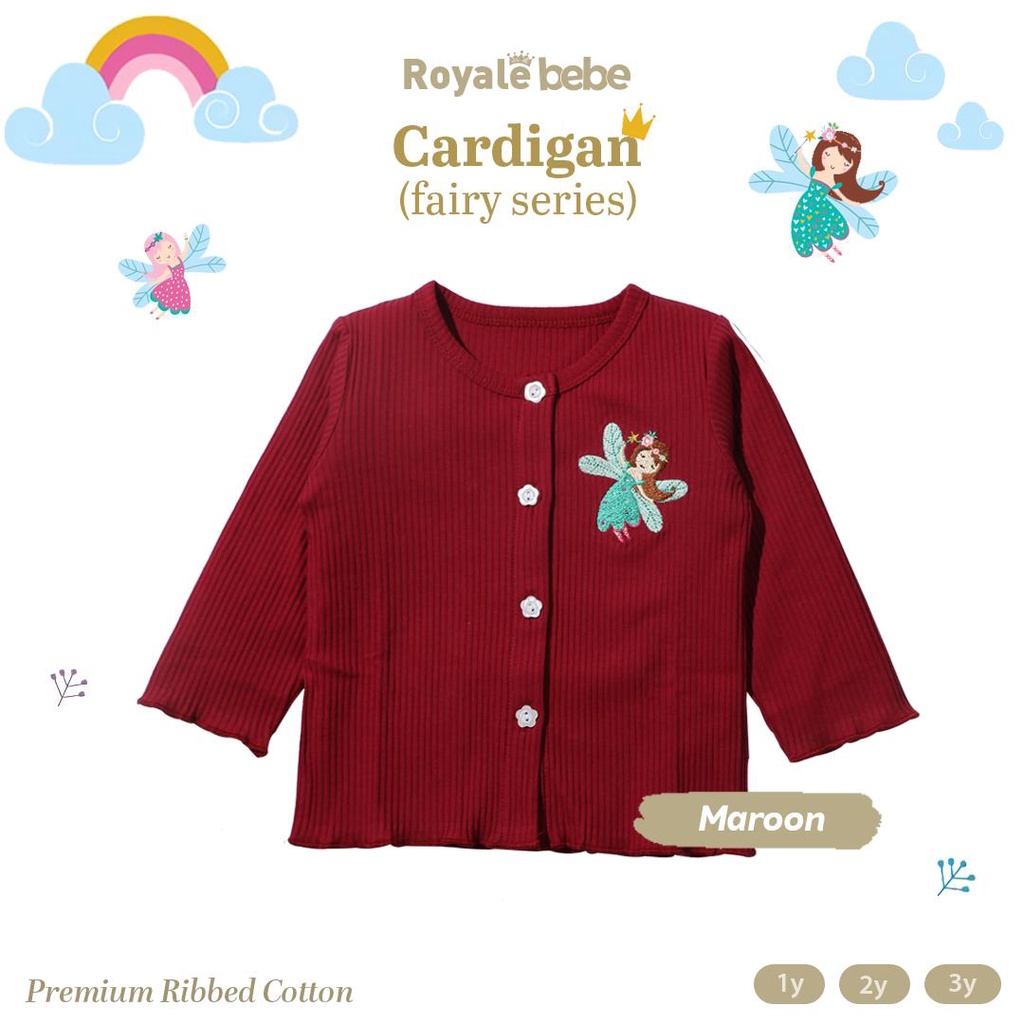 ROYALE BEBE FAIRY SERIES CARDIGAN ANAK PEREMPUAN JAKET ANAK JAKET BAYI SWEATER ANAK 1-3 thn