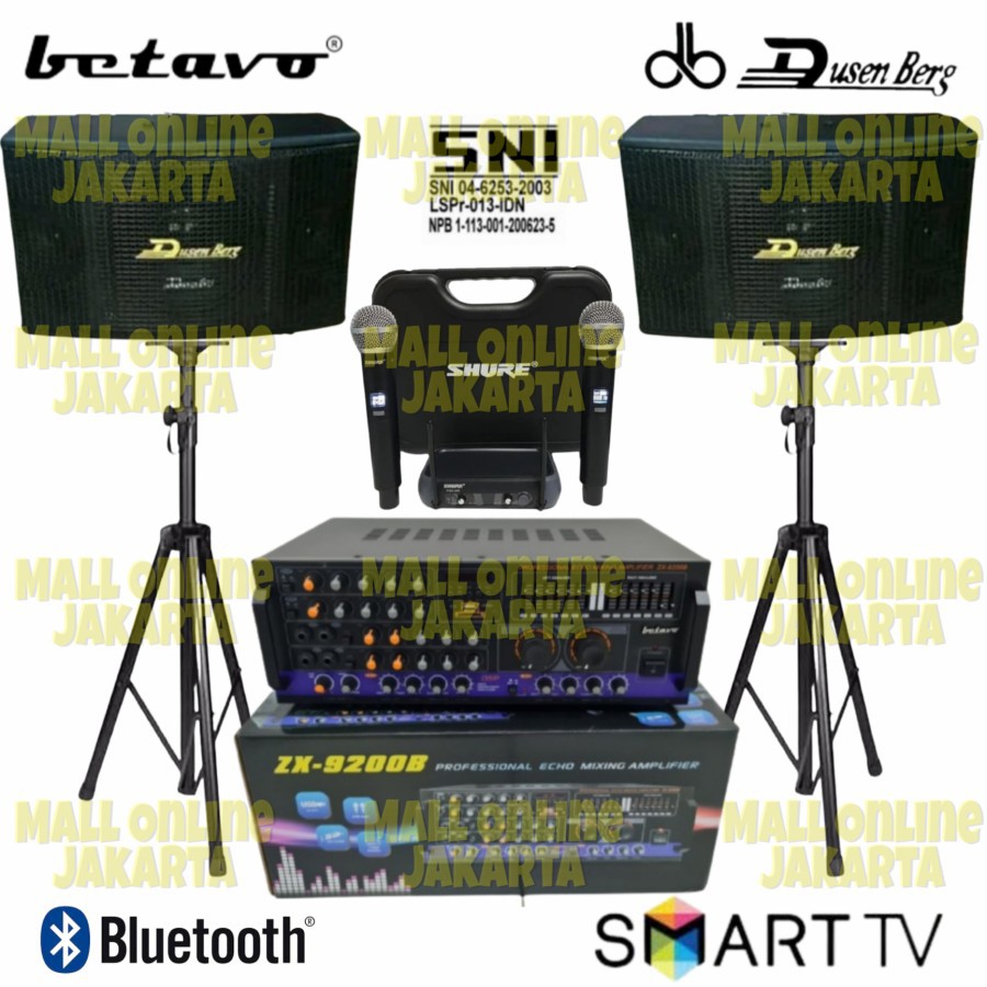 Paket karaoke Dusenberg 10 inch Original power ampli Betavo