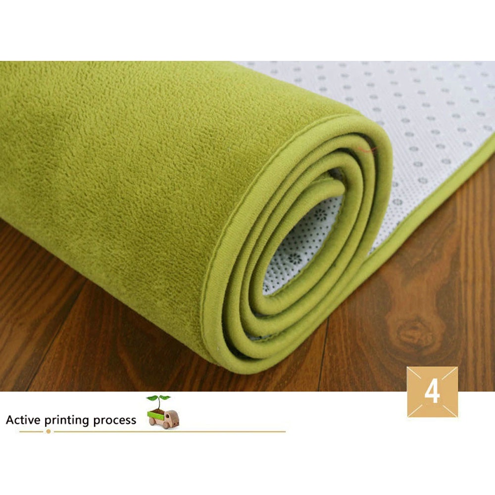 Karpet Keset Kamar Mandi Matras Bulu Non-Slip Living Room Kitchen Balcony Rug