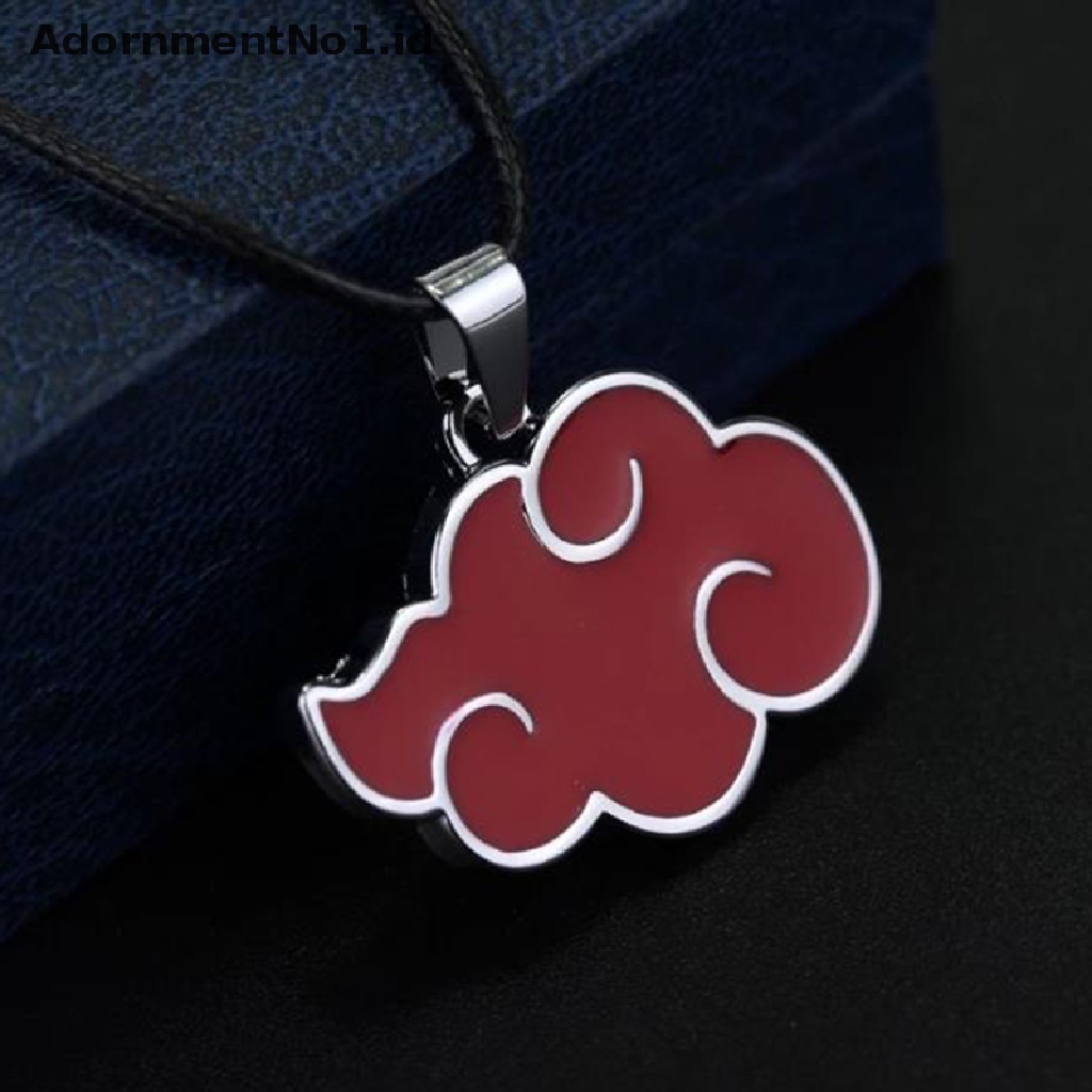 (AdornmentNo1) Kalung Rantai Dengan Liontin anime naruto akatsuki uchiha itachi Untuk cosplay