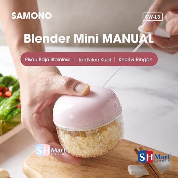 SAMONO Blender Manual Alat Penggiling Penghalus Bumbu Pisau Samono SW-L3