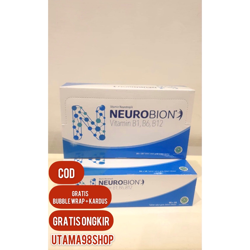 Jual NEUROBION PUTIH VITAMIN B1, B6, B12 PER STRIP ISI 10 TABLET ...