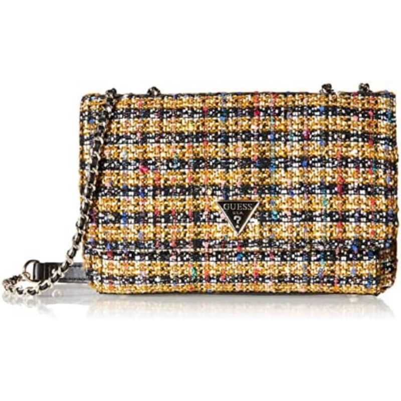 GUESS CESSILY TWEED CROSSBODY MULTI BAG