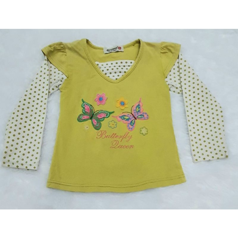 PL kaos anak perempuan geenee butterfly sz 3