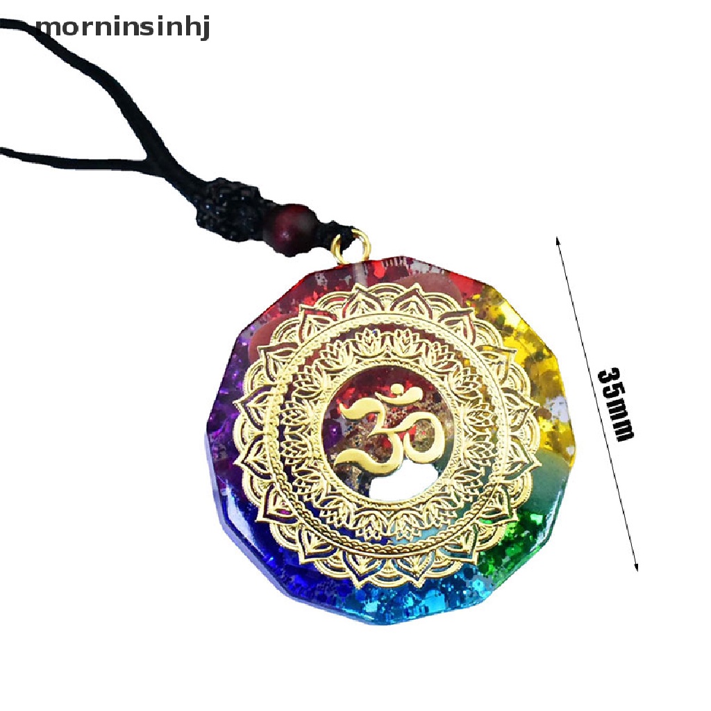 Mor Kalung Liontin Simbol Chakra Orgonite Untuk Penyembuhan Energi