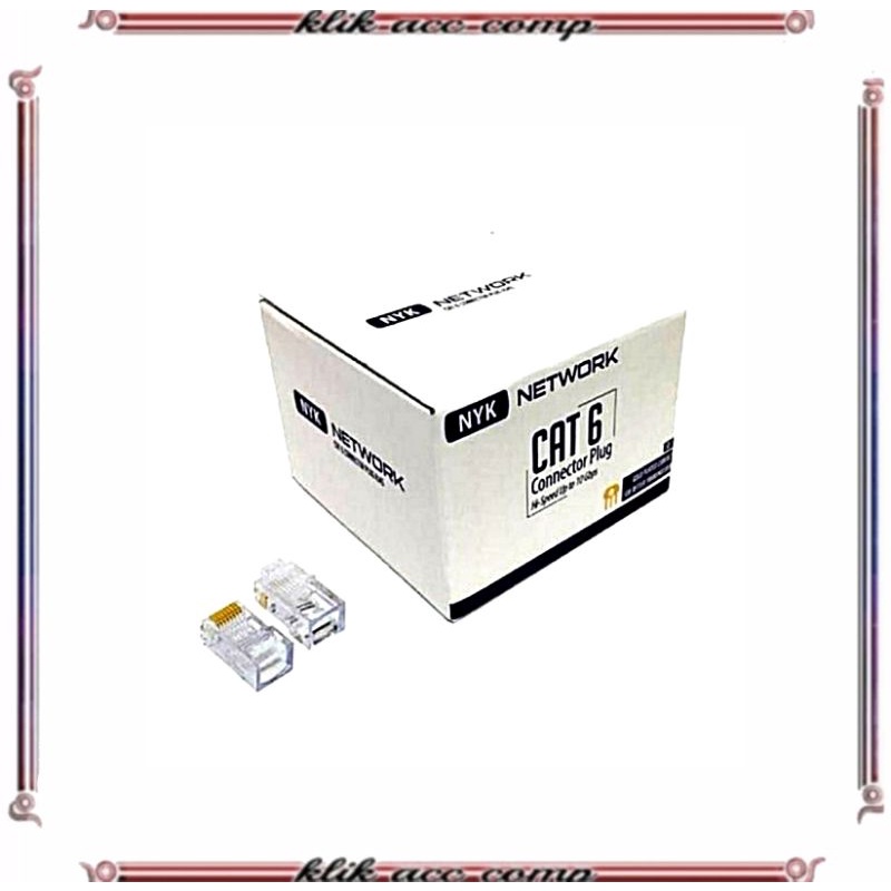 Nyk Connector RJ45 Cat6 ISI 50Pcs