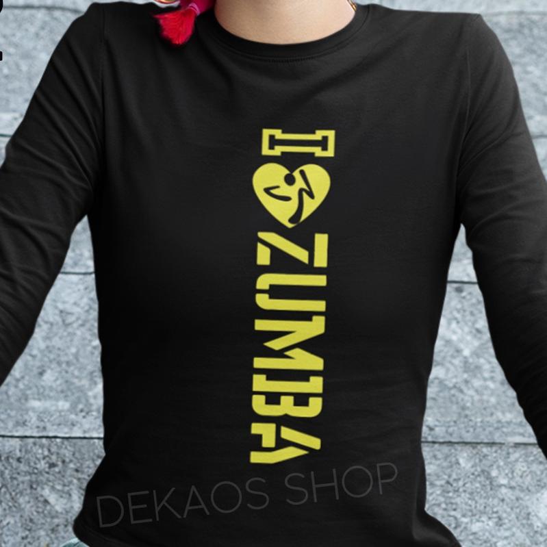 KAOS SENAM ZUMBA LENGAN PANJANG / SETELAN ZUMBA / ATASAN ZUMBA / BAJU SENAM WANITA / KAOS AEROBIC LE