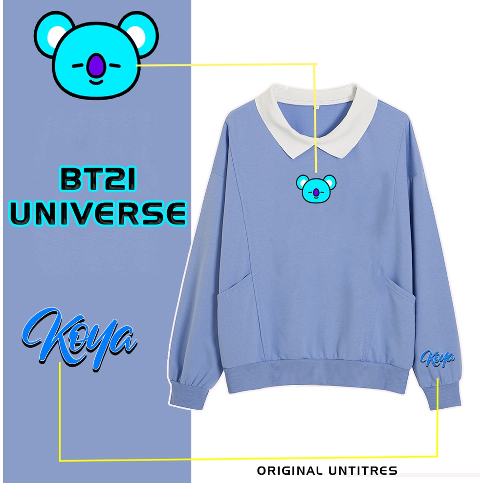 🅳🅵 Sweater Kawaii Koya BTS | Sweater Wanita Original Untitres | Dhea Fashion